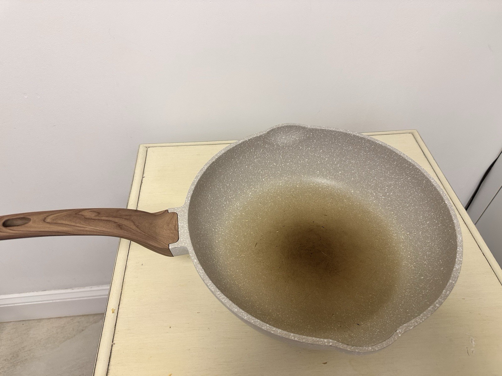 Natural Elements Induction Ready Non-stick 12.5” Wood Handle Frying Sauté Pan