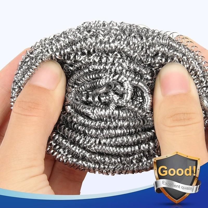 Stainless Steel Scrubbers Set 10 Pack Rust Resistant Pot Pan Cleaning Tools New