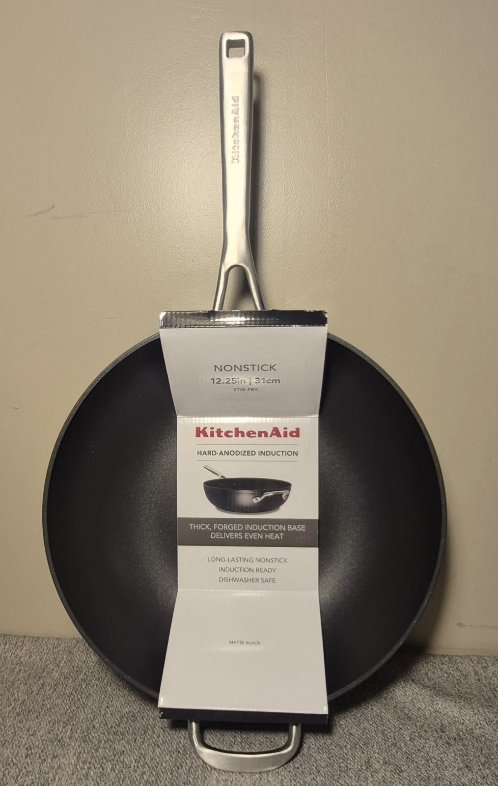 KitchenAid Hard-Anodized Aluminium 12.25″ Induction Non-stick Wok BRAND NEW