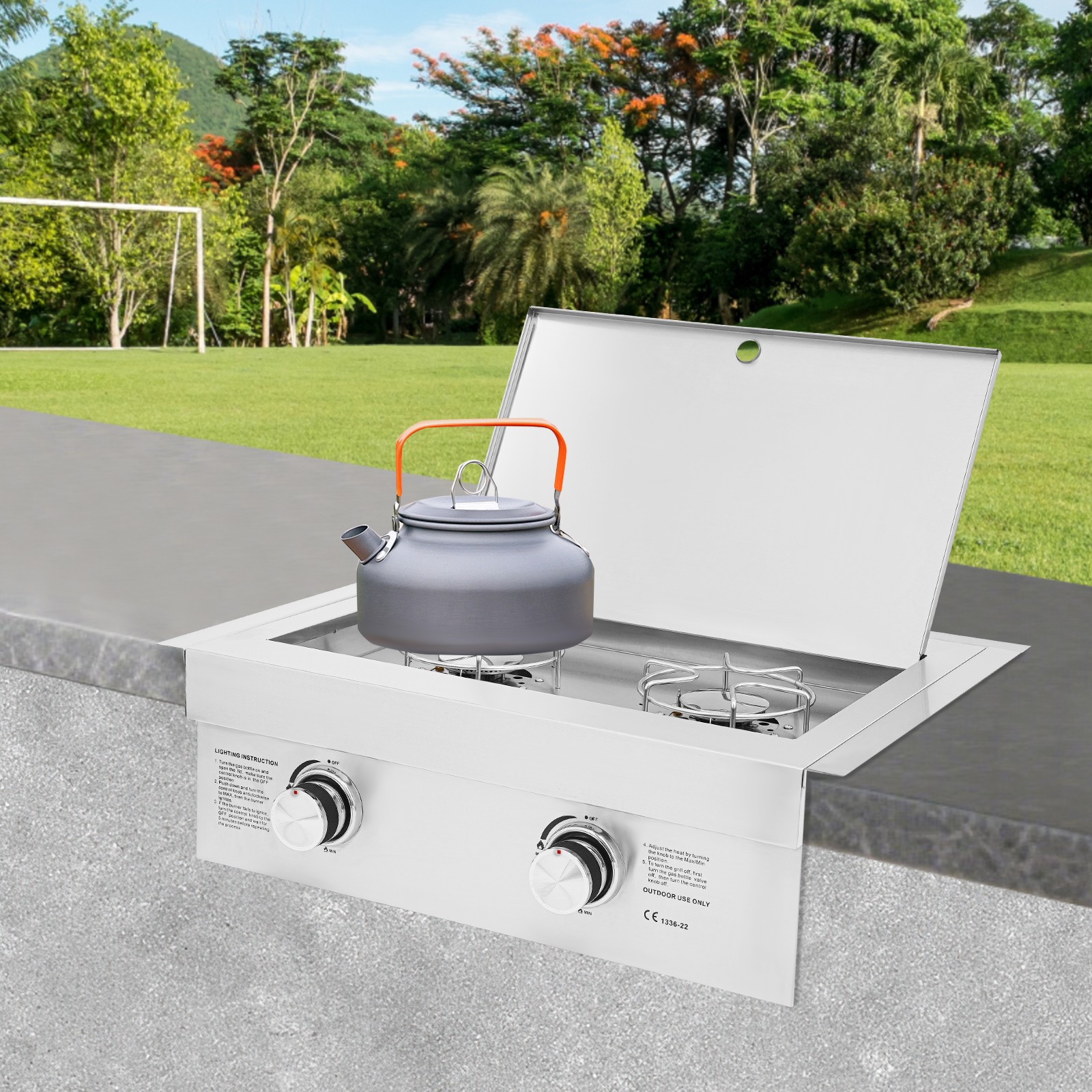 Stainless Steel Gas Stove, Double-burner Gas Stove, Double-burner Gas Stove