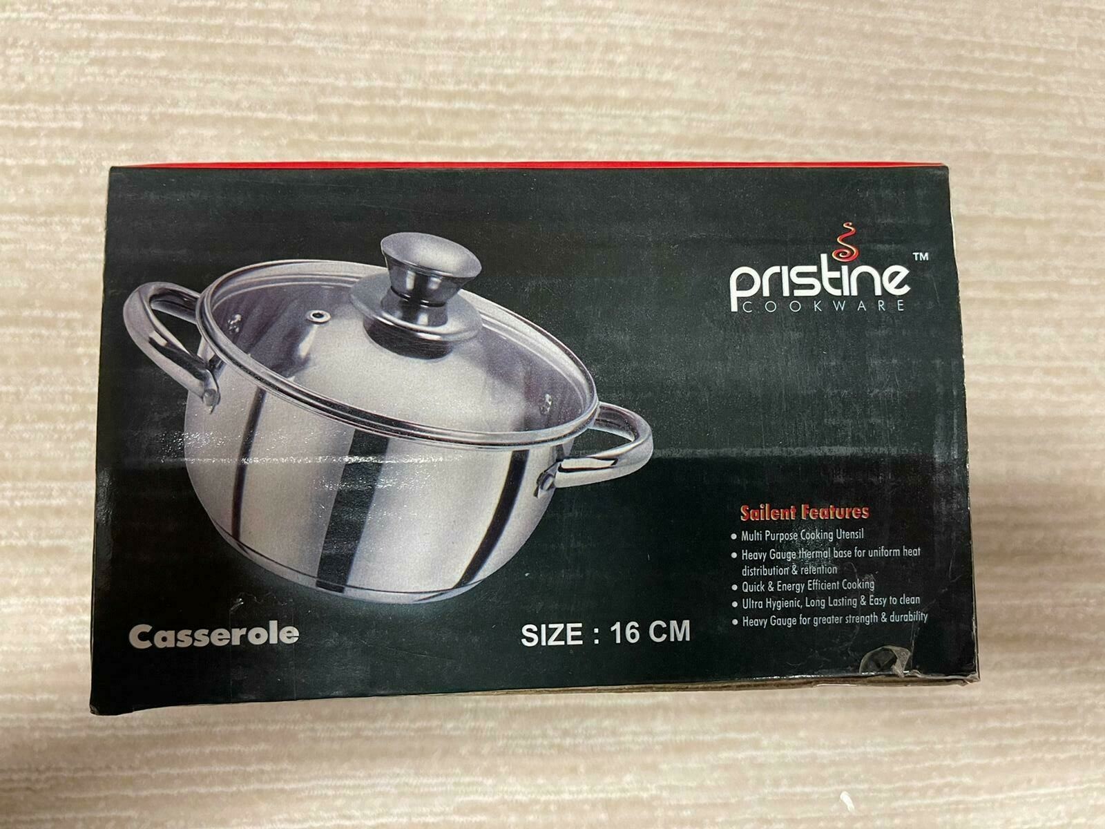 Pristine Casserole Stainless Steel Induction Sandwich Base