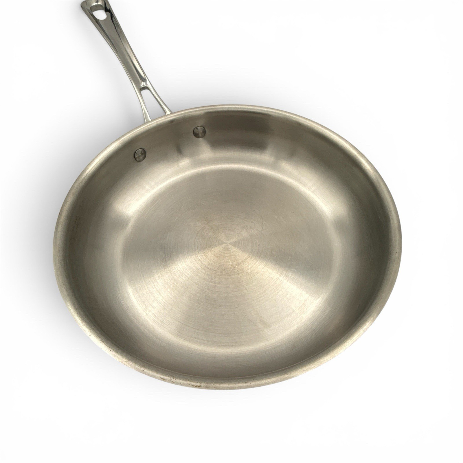 Italic 5-Ply Stainless Steel Clad Frying Pan w/ Lid Italy 10-1/8in