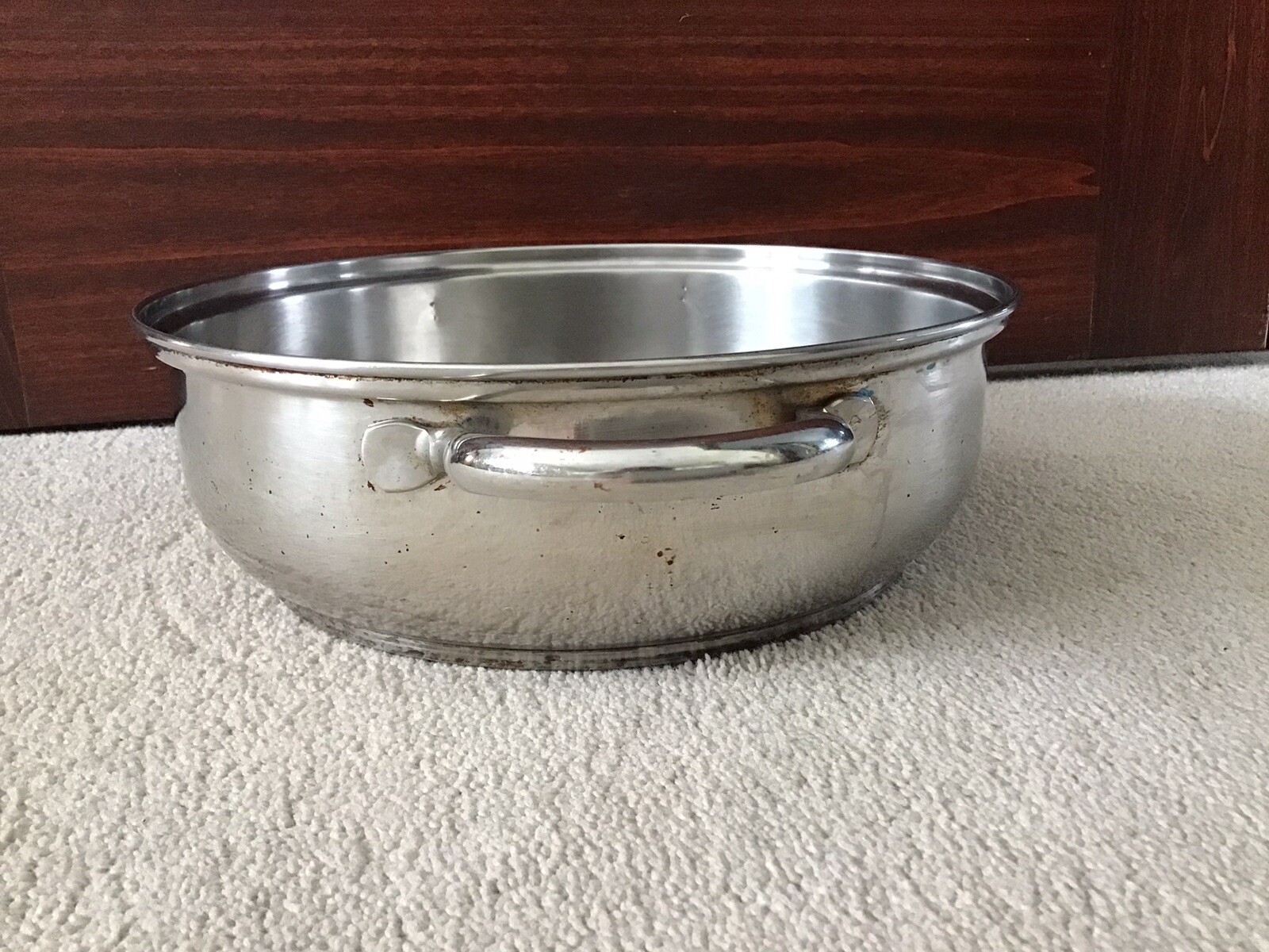 Culinary Essentials 11″ Casserole Stainless Steel Handled Pan 3 1/2″ Deep