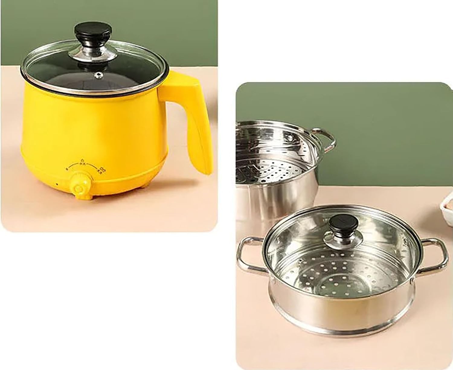 Tempered Glass Pot Cover, 7.8 Inch Griddle Lid with Insulated Handle for Cheese