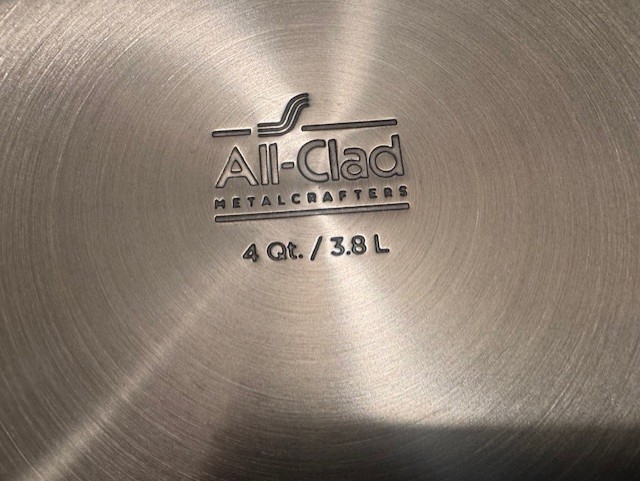 NEW All-Clad EXPERT HA1 Hard Anodized Nonstick 4 QT SAUTE PAN W/LID – 500* F