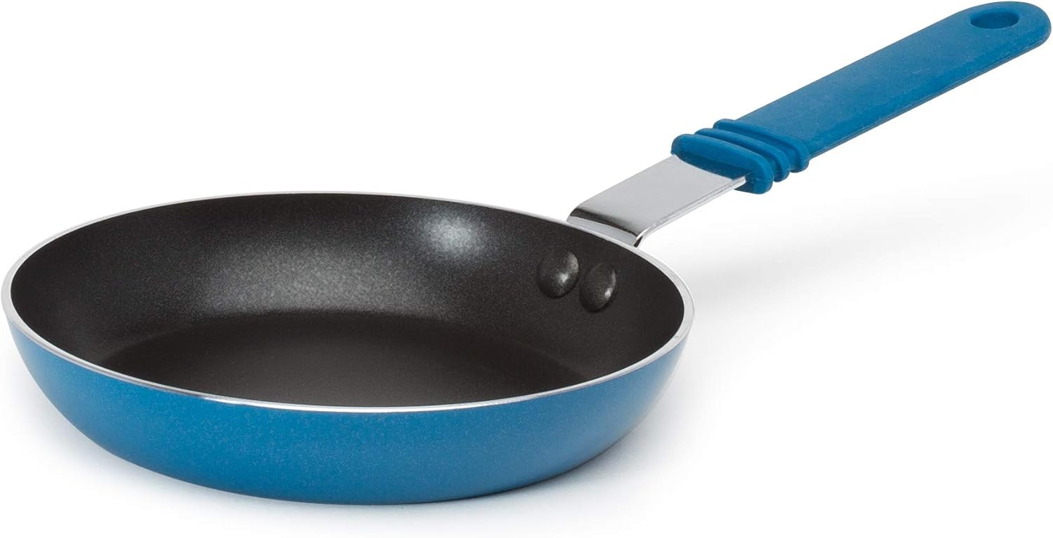 Kitchen Extras 5-1/2-Inch Fry Pan, Mini, Blue
