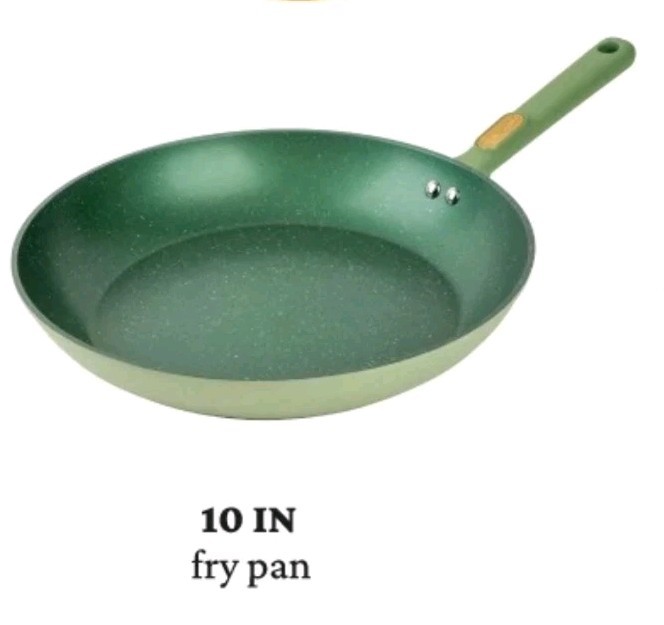 Thyme & Table ~ GRANITE GREEN ~ 10″ Frypan ~ Nonstick ~ Aluminum Skillet
