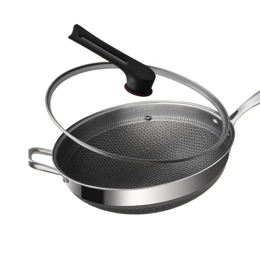 Tri Size Nonstick Wok 12.6 inch 13.4 inch 14.2 inch Oven Safe Up to 900 F