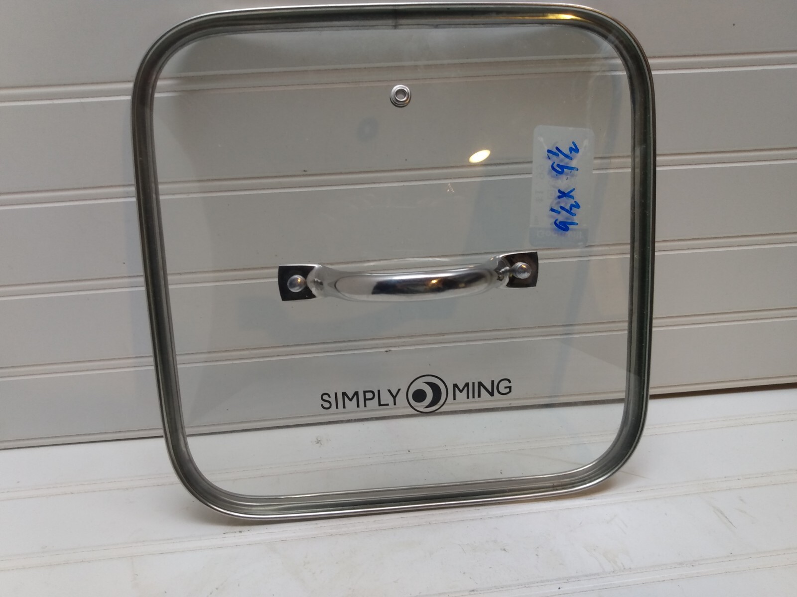 Simply Ming Square Lid Cover For Skillet Pan Pot Dutch Oven Roaster Size 9.5×9.5