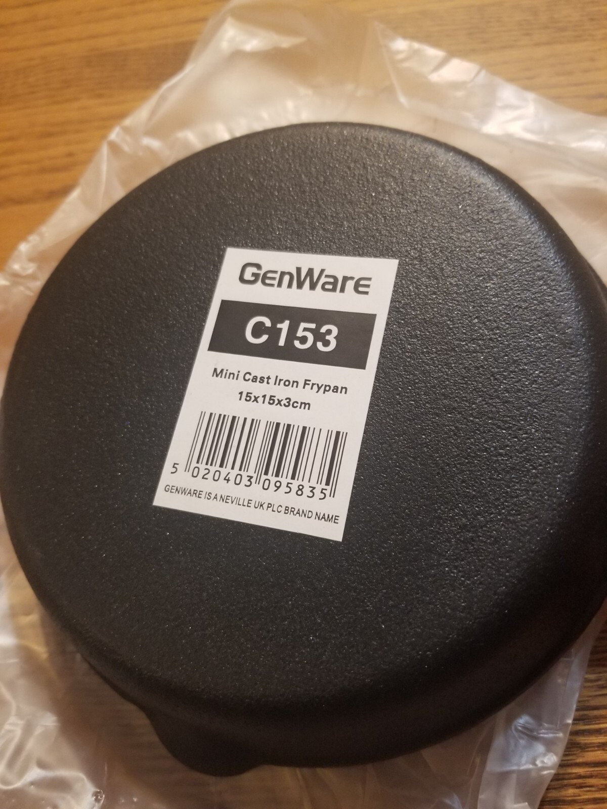 Cast Iron Pan. Steelite Genware. New. 9 3/4″ Total Length. 6″ Cooking Surface.