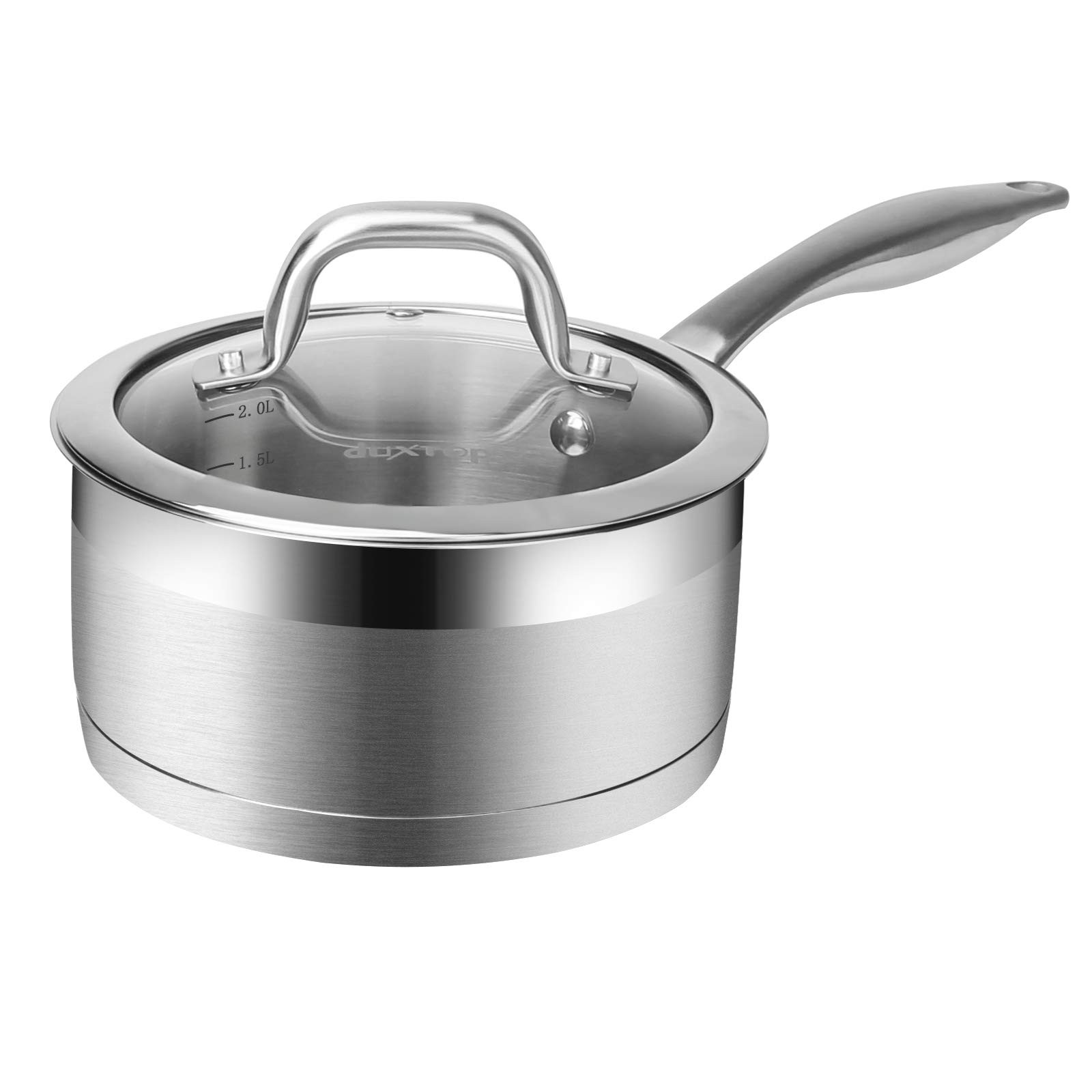 Professional Stainless Steel Sauce Pan with Lid, Kitchen Cookware, Induction …