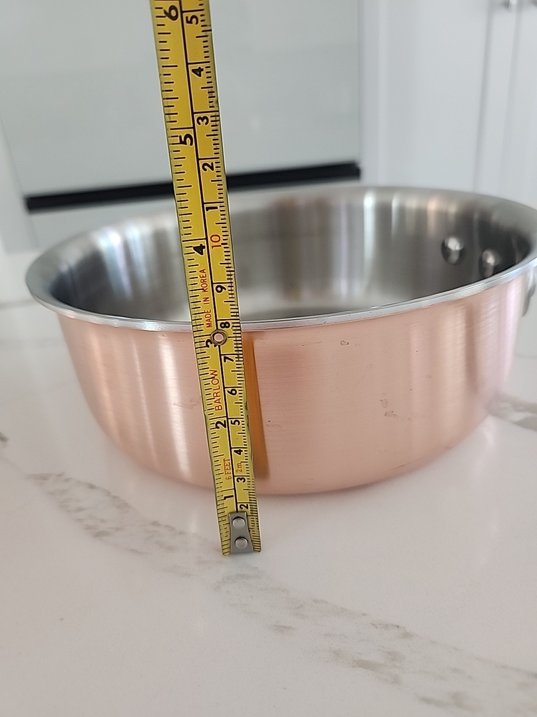 Calphalon Tri Ply Copper 8782-2 2 1/2 qt Medium Size Covered Pan Without Lid
