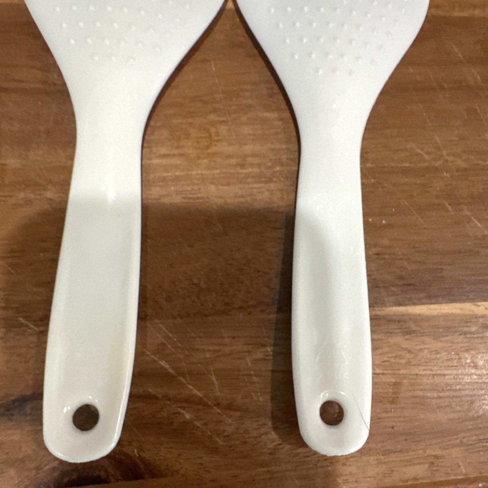 3 Pieces Non-Stick Rice Paddle Plastic Rice Spoon, Spatula Ladle, Kitchen Tool