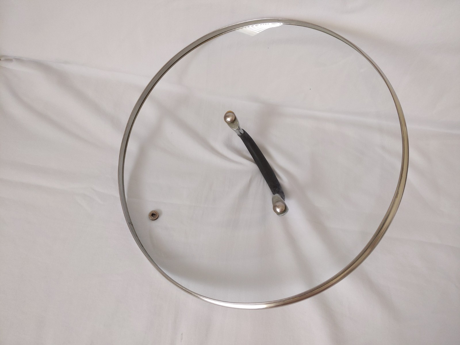Glass Pot Pan Saucepan Lid Replacement Round Rim: 11.5 in Large Cookware Glass
