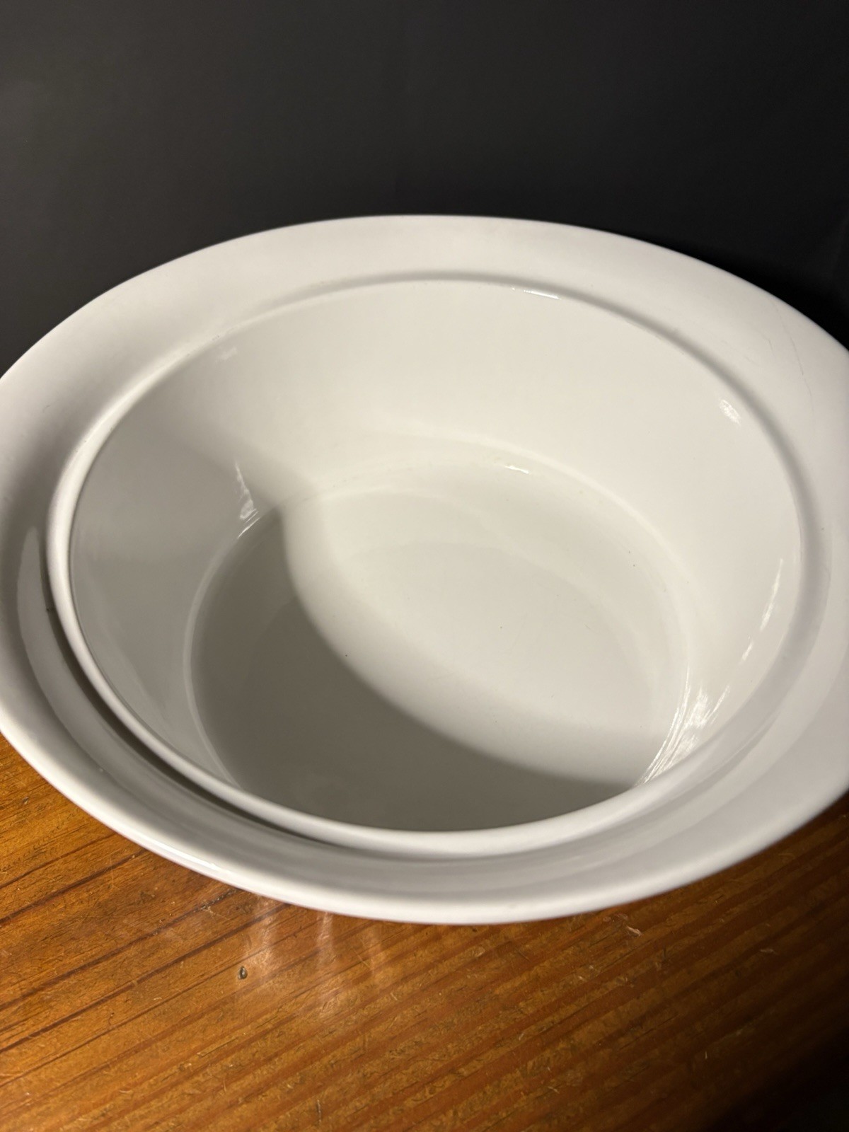 CorningWare 2 Qt Or 1.9 L Casserole Dish Round FrenchWhite With Pyrex Glass Lid