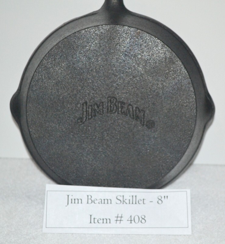 Skillet, # 408, Jim Beam, 8”dia, cast iron skillet, antiques, collectables, gift