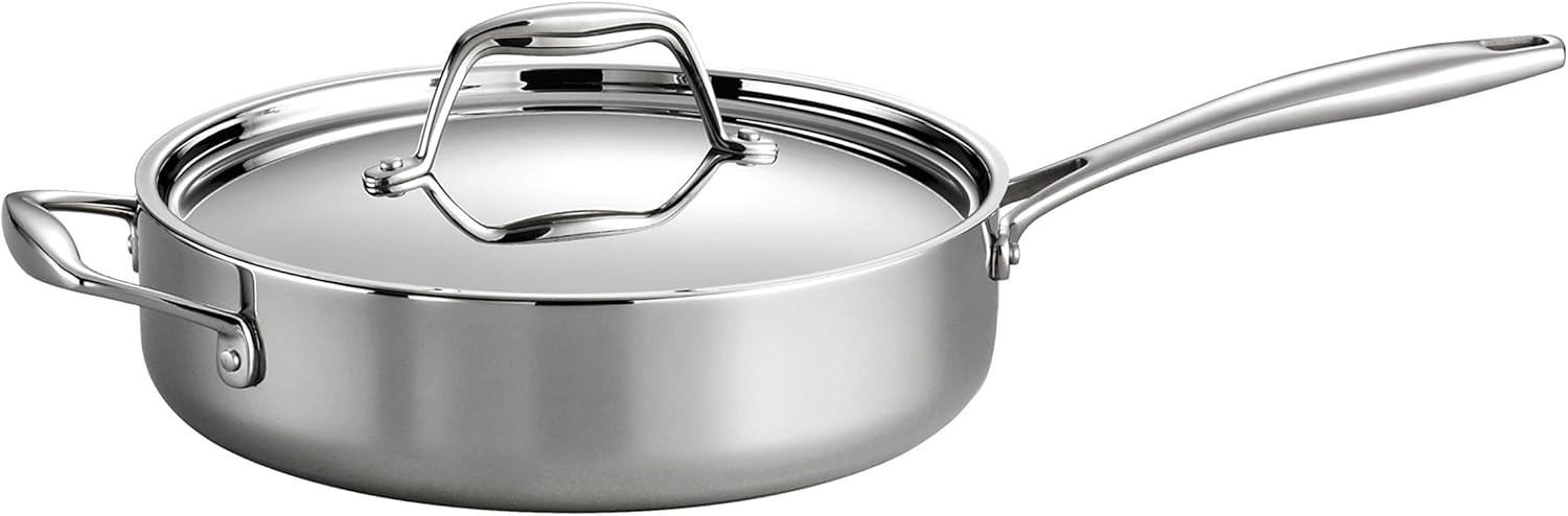 Tri-Ply 3-Qt Sauté Pan, Stainless Steel*^-