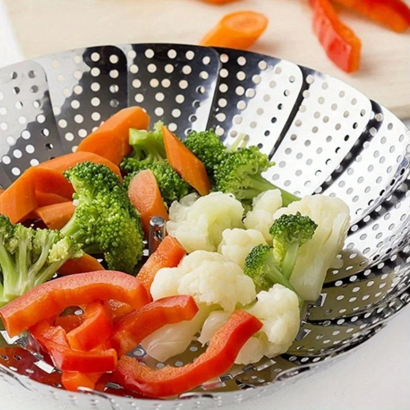 Stainless Steel Steamer Basket Vegetable Food Steamer Insert for Pots