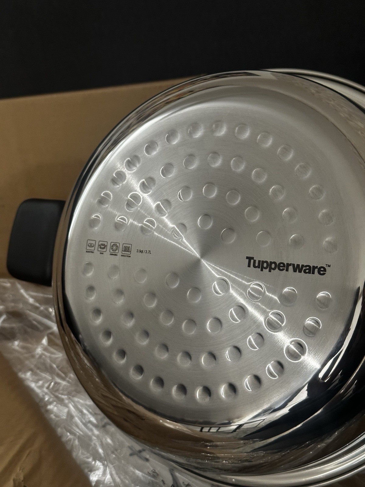 Tupperware TupperChef Inspire 10 in Fryer W/Glass Cover Waterless Cooking New