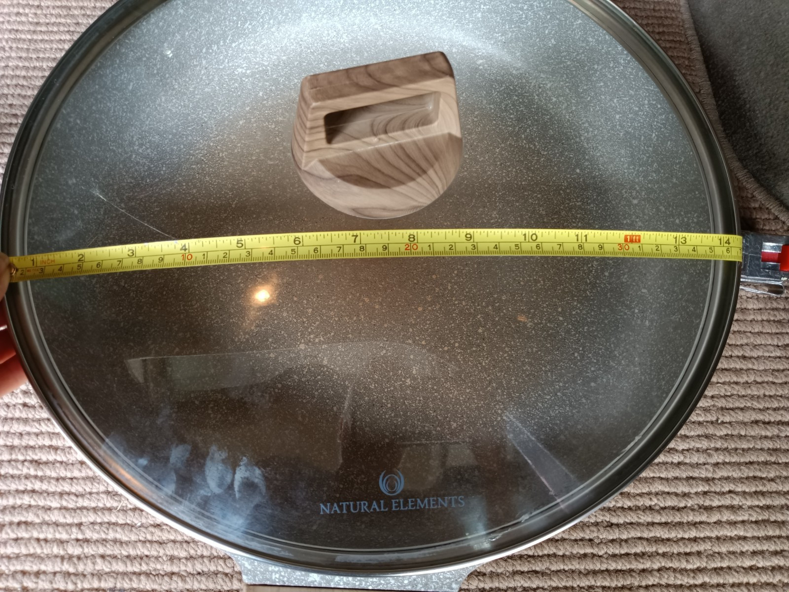 Naural Elements All Purpose Frying Pan w/ Lid 14″ Induction Capable