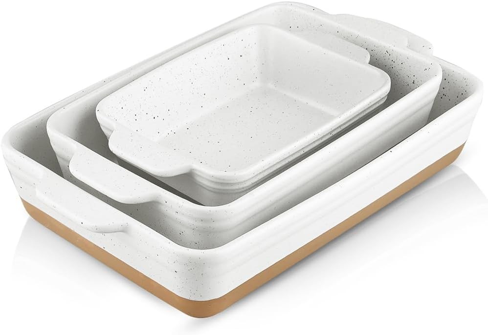 Baking Dish Set, 9×13 Baking Dish, Lar Casserole Dish Set, Ceric