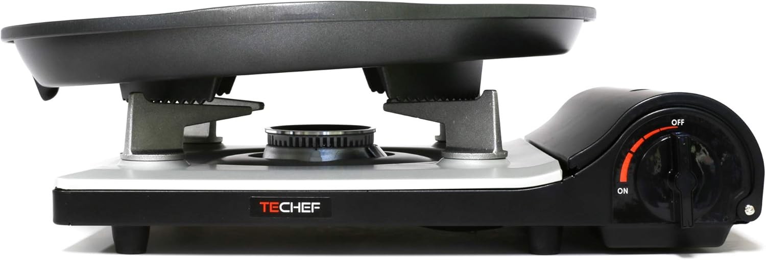 TECHEF- Stovetop Korean BBQ Non-Stick Grill Pan w/Agni Portable Gas Stove Burner