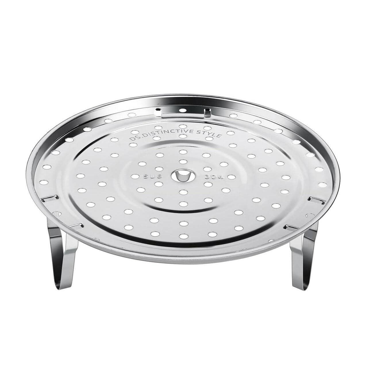 304 Stainless Steel Steamer Rack 22cm w/ Removable Legs Pressure Cooker