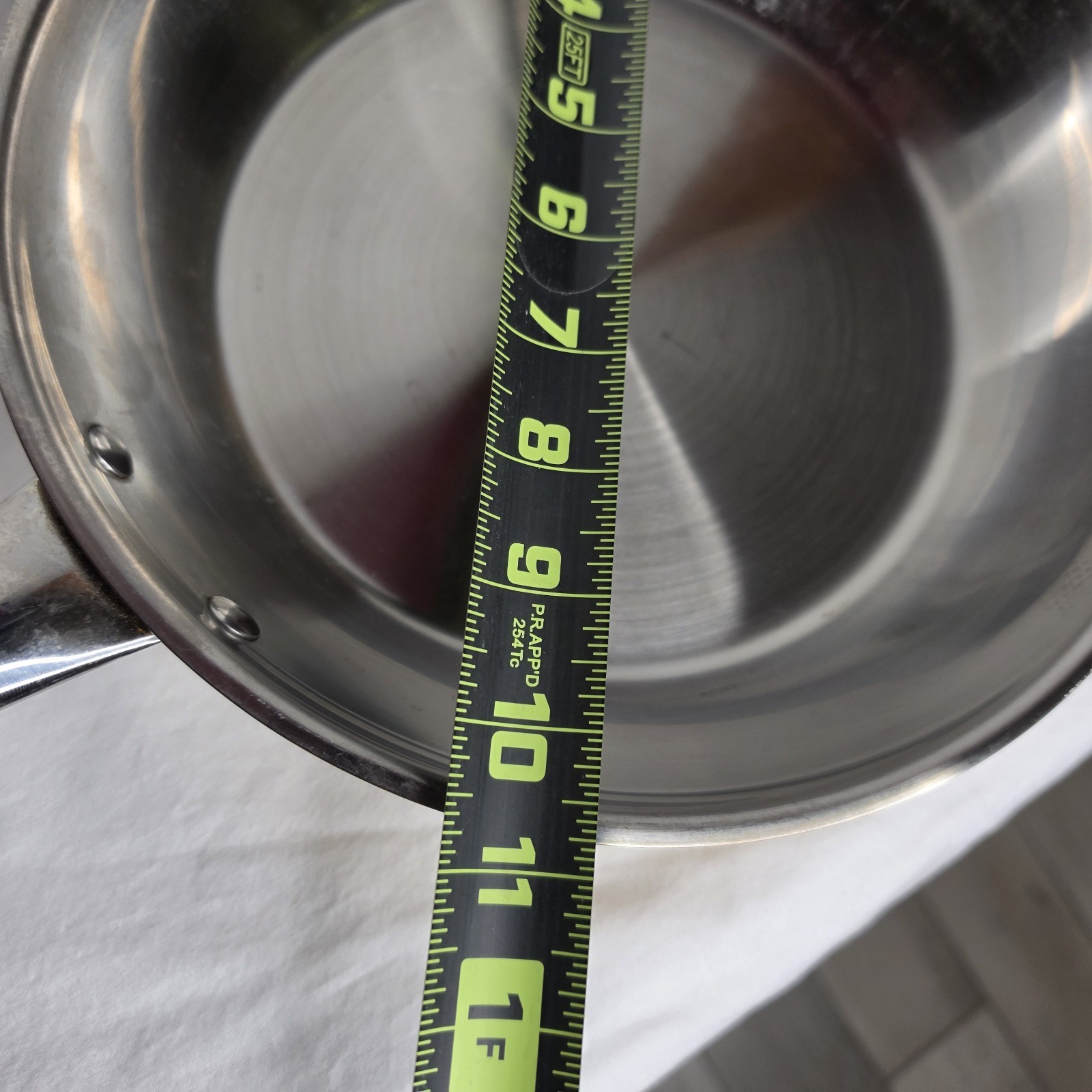 Cooks Club Stainless Steel Cookware Gold Sides Frying Pans Vintage Quality