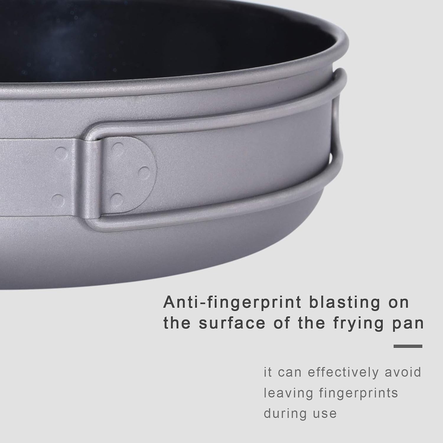 Titanium Non-Stick Frying Pan with Folding Handle Non-Stick Ceramic Coating F…