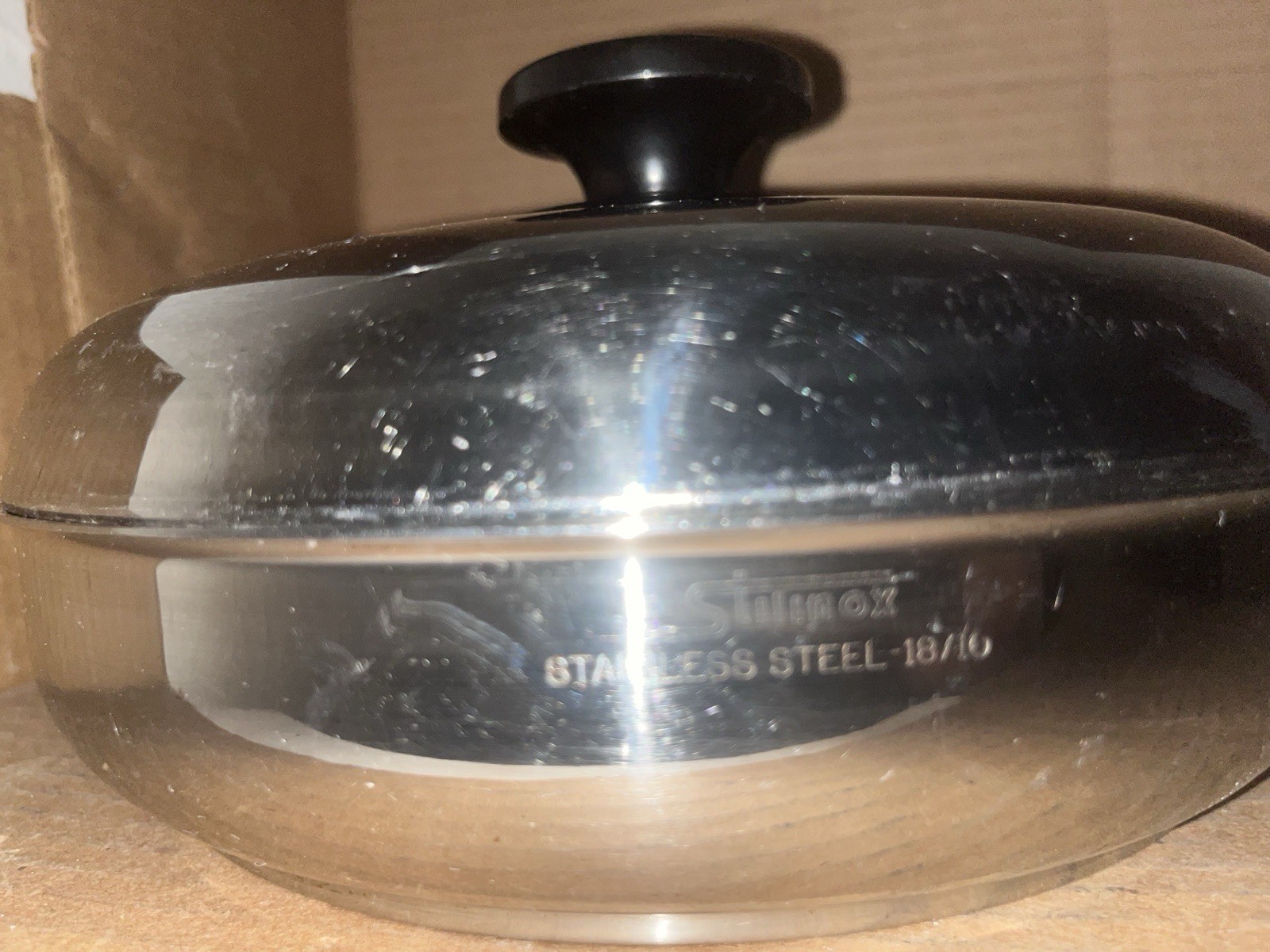 Stilinox Zani 9-3/4” inch Fry Pan Stainless Steel 18-10 Made In Italy