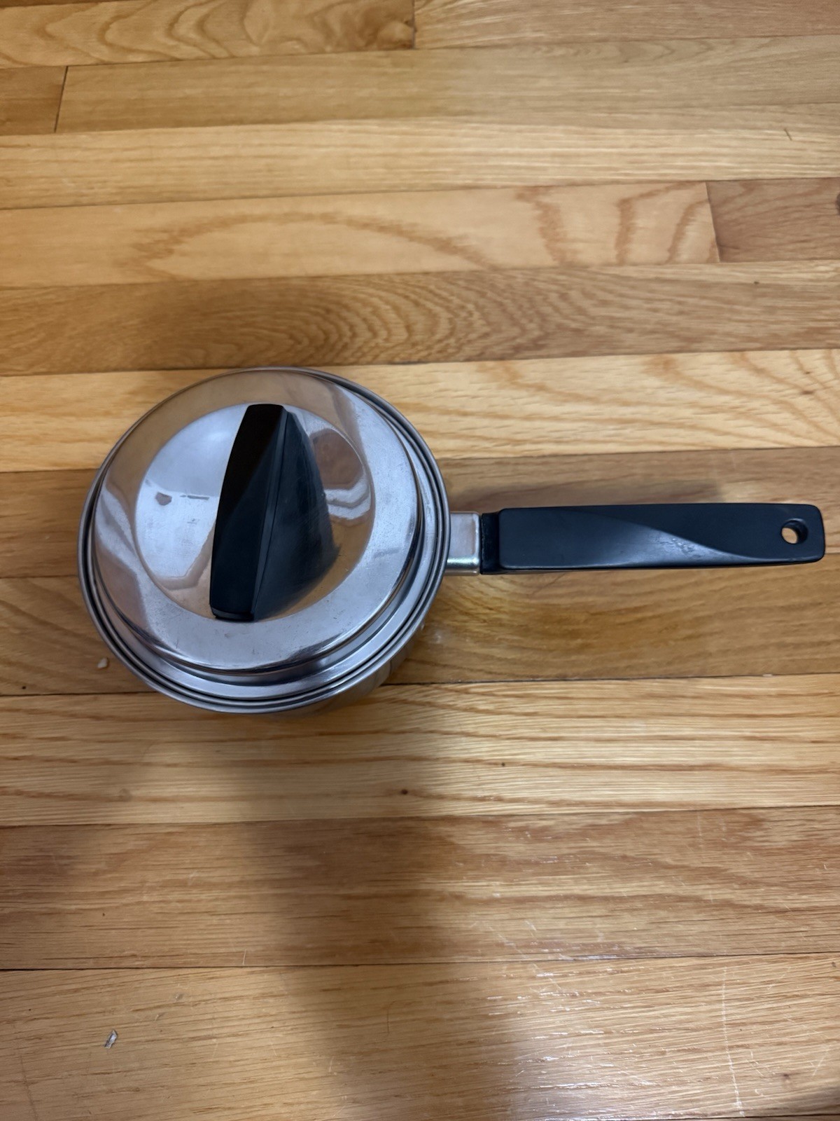 EKCO 1.0Qt EkcoWare Stainless Steel Copper Bottom Saucepan Milk Butter Pot Lid