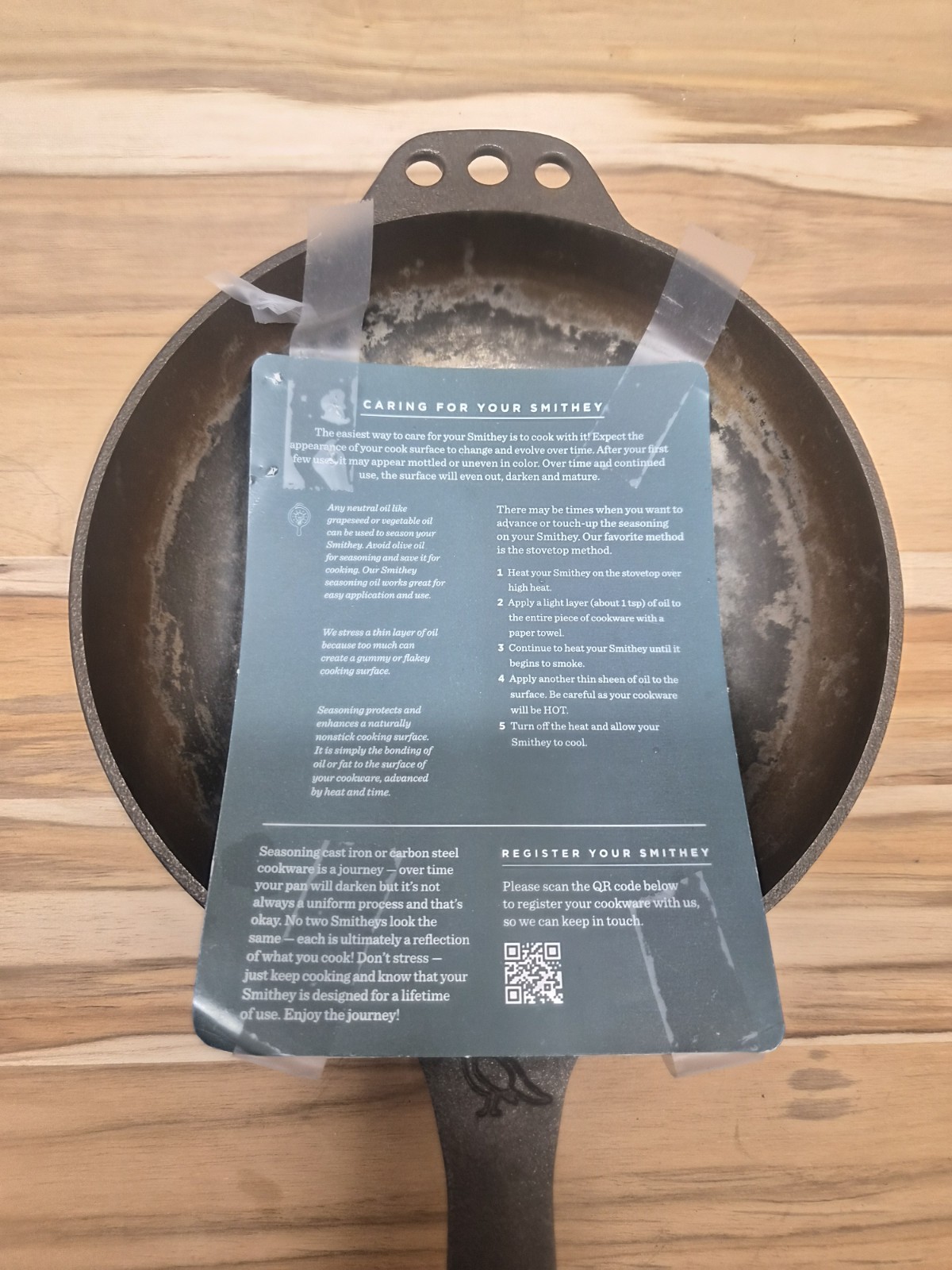Smithey Ironware Co. No. 8 Chef Skillet Cast Iron Smooth Interior US Made