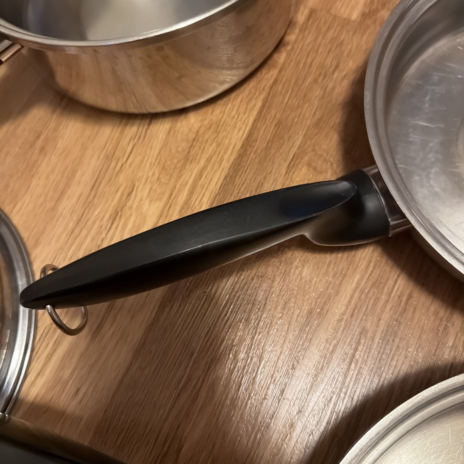 Deluxe Permanent Stainless Cookware Collection Sauce Pan And Skillets
