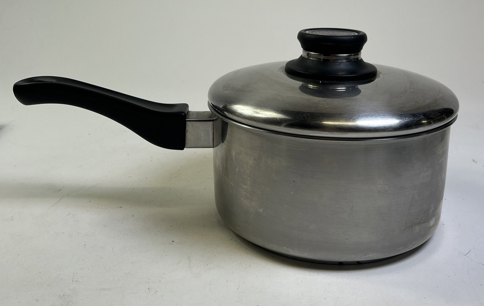 Cooks Club 3 qt 18/10 Stainless Steel Pot w Steamer Lid 1994 VTG Steam Control