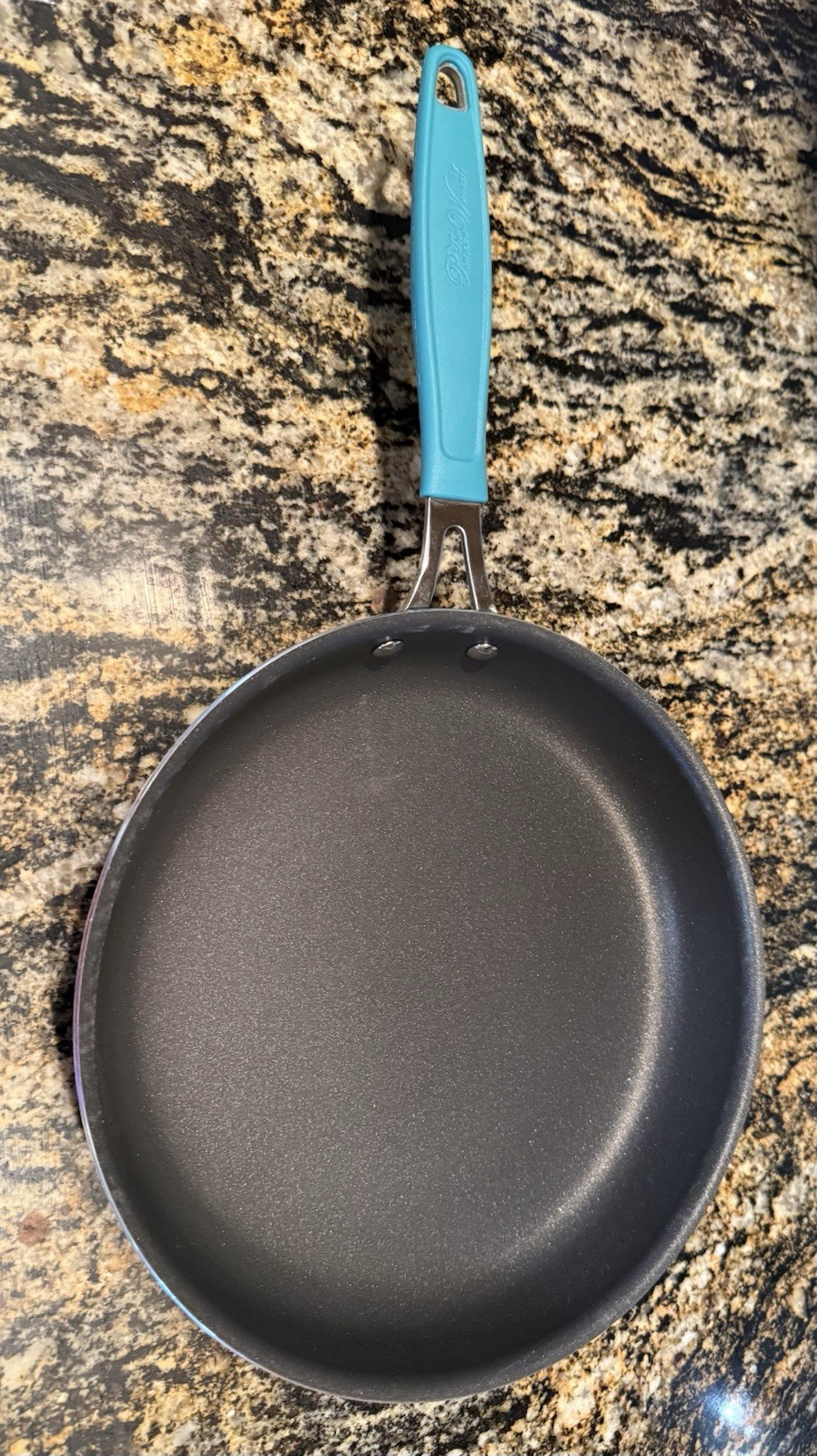 Pioneer Woman ~ KEEPSAKE TEAL ~ Enamel ~ Aluminum ~ 10″ Fry Pan ~ Skillet