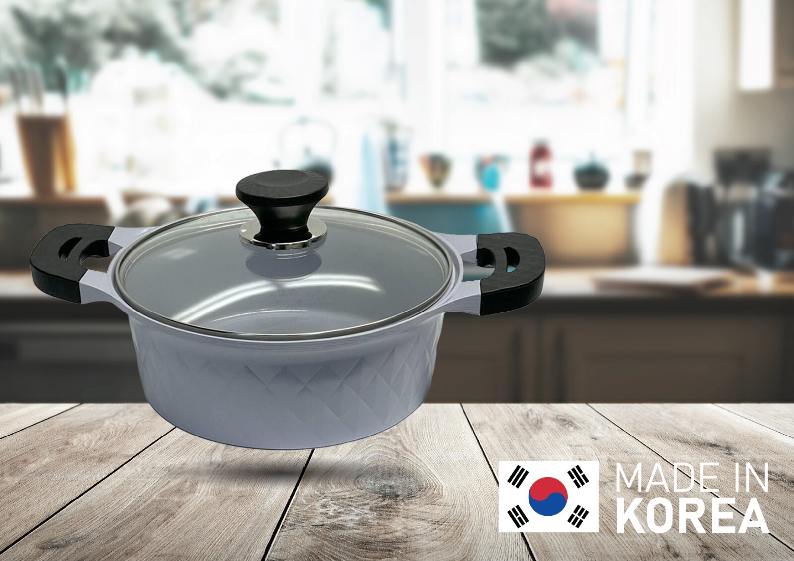 3.7 QT Ceramic Sauce Pot with Lid, 9-1/2” Ceramic Interior Exterior Cooking Pot