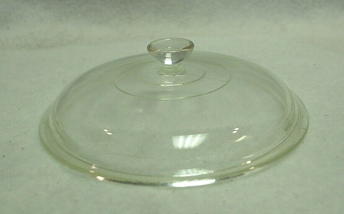 Fire King Peach Luster Casserole Green Interior and Glass Lid 1-1/2 qt. S9340