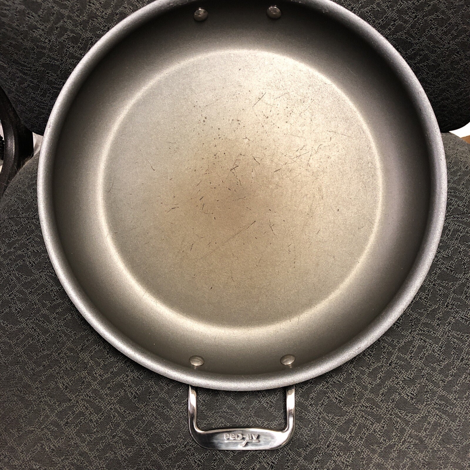 All Clad Non-Stick Frying Pan Black Steel Handle Fry Pan Skillet 12 inch 30cm
