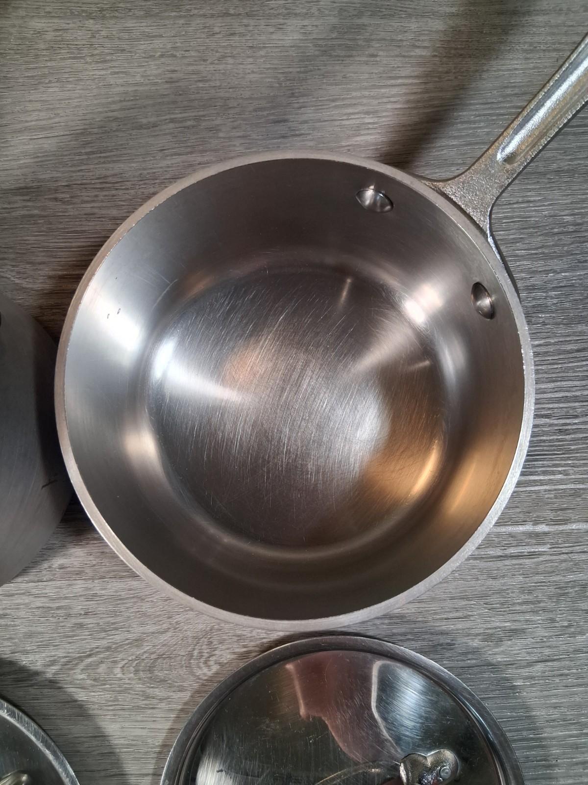 All-Clad Master Chef Cookware Set (10 Nice Pcs. Pots/Pans/Lids) Very Clean