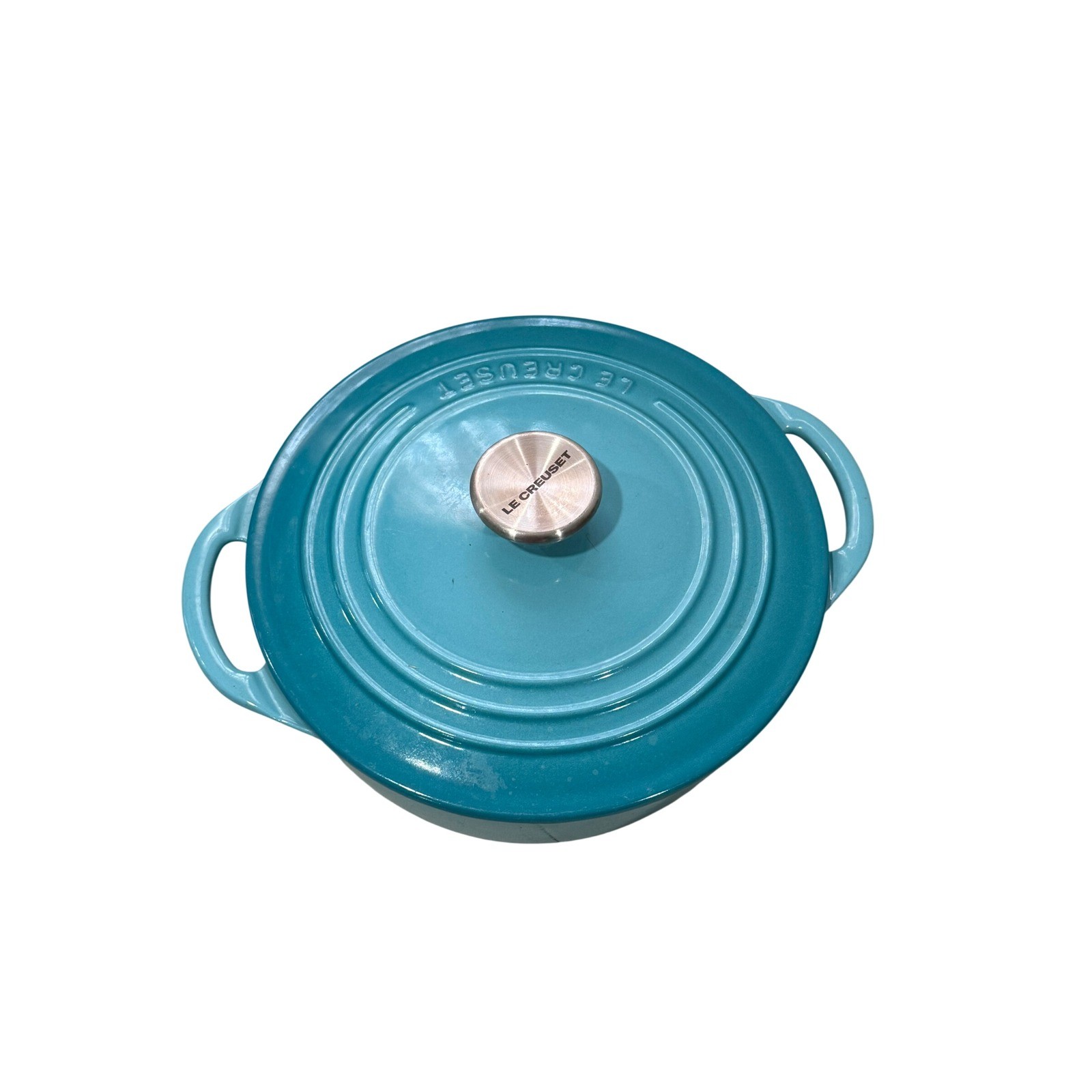 Le Creuset Signature Cast Iron 3.5 Quart Sauteuse, Caribbean Teal