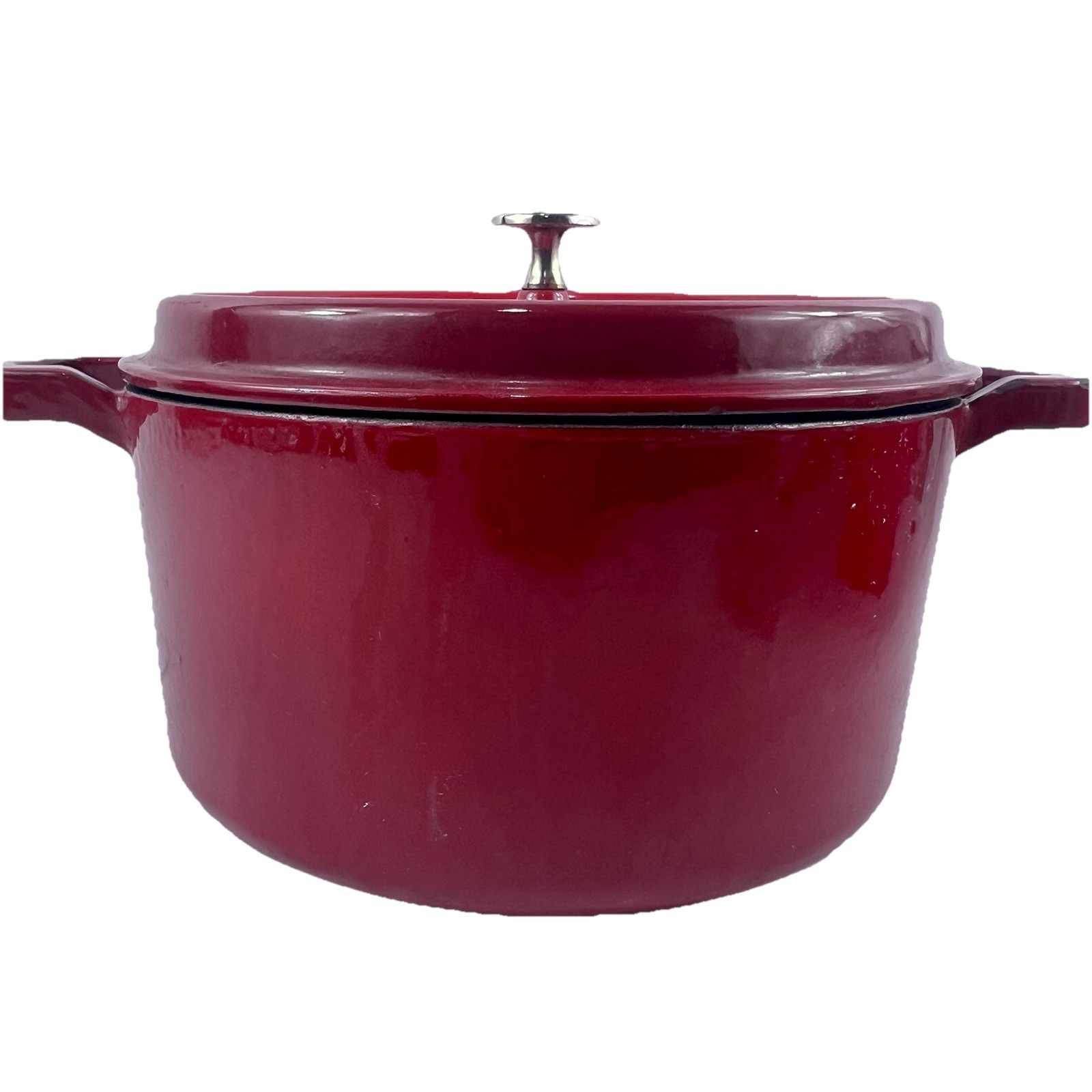 STAUB La Cocotte Deep Red Cast Iron Dutch Oven 4-qt Round #26 France