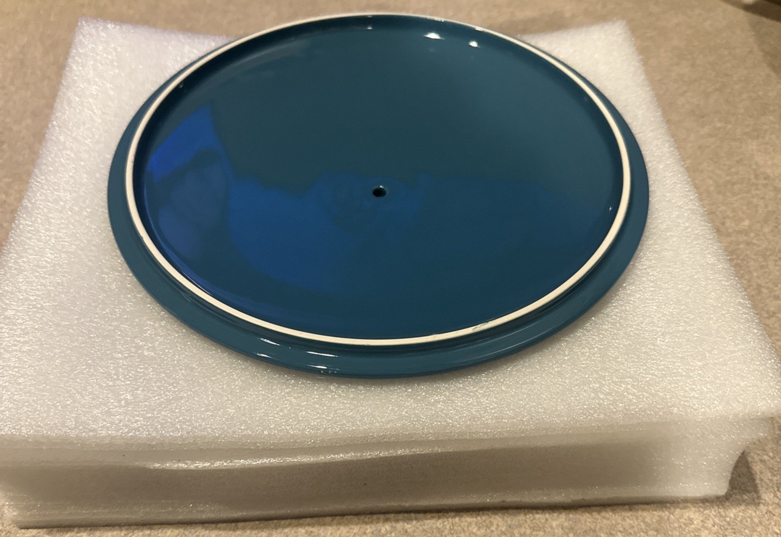 Servppetit Stackable Stoneware Grill Pan With Lid Blue 10 Inch New Free Shippin