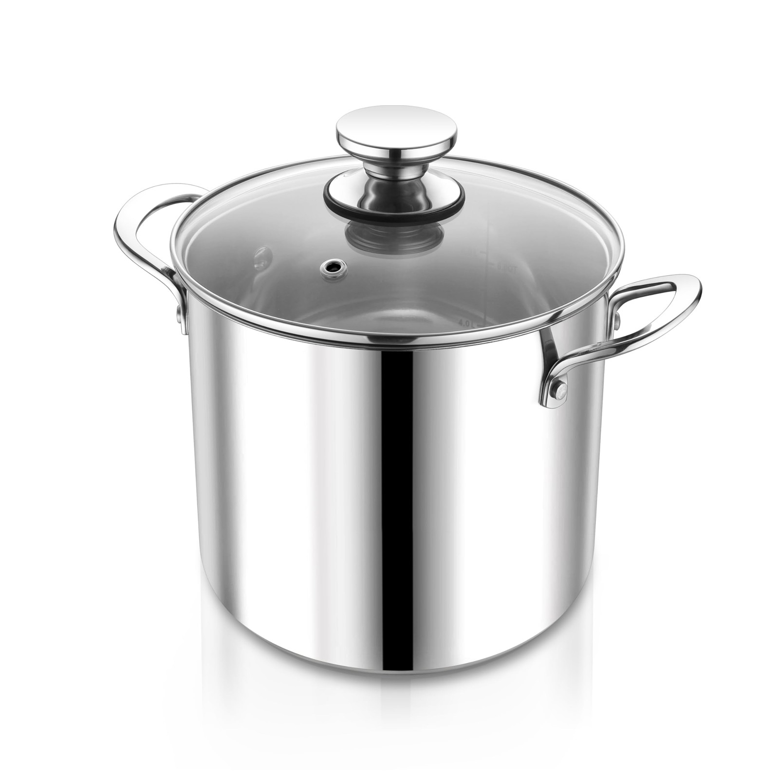 8 Quart Stainless Steel Stock Pot with Lid, Large Stockpot for Cooking Pasta …