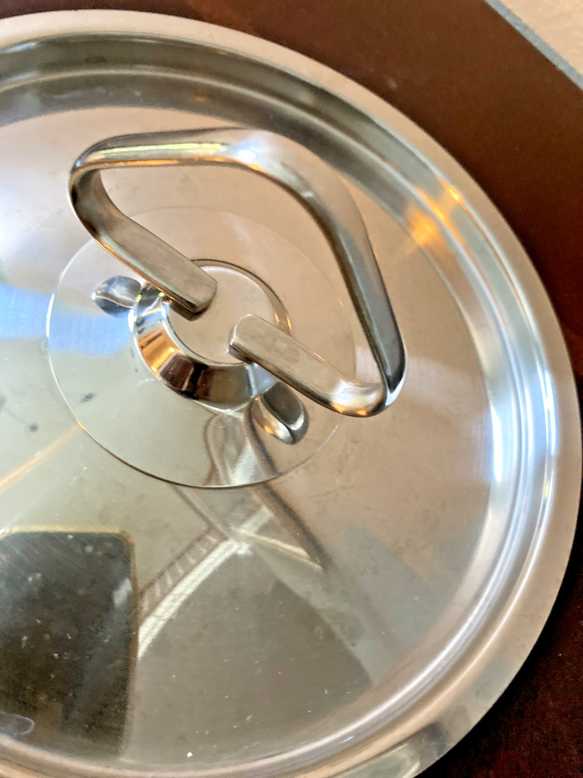 Stainless Steel Mirror Polish Lid 6 7/8” Outer Diameter & 6 1/8” Inner Diameter
