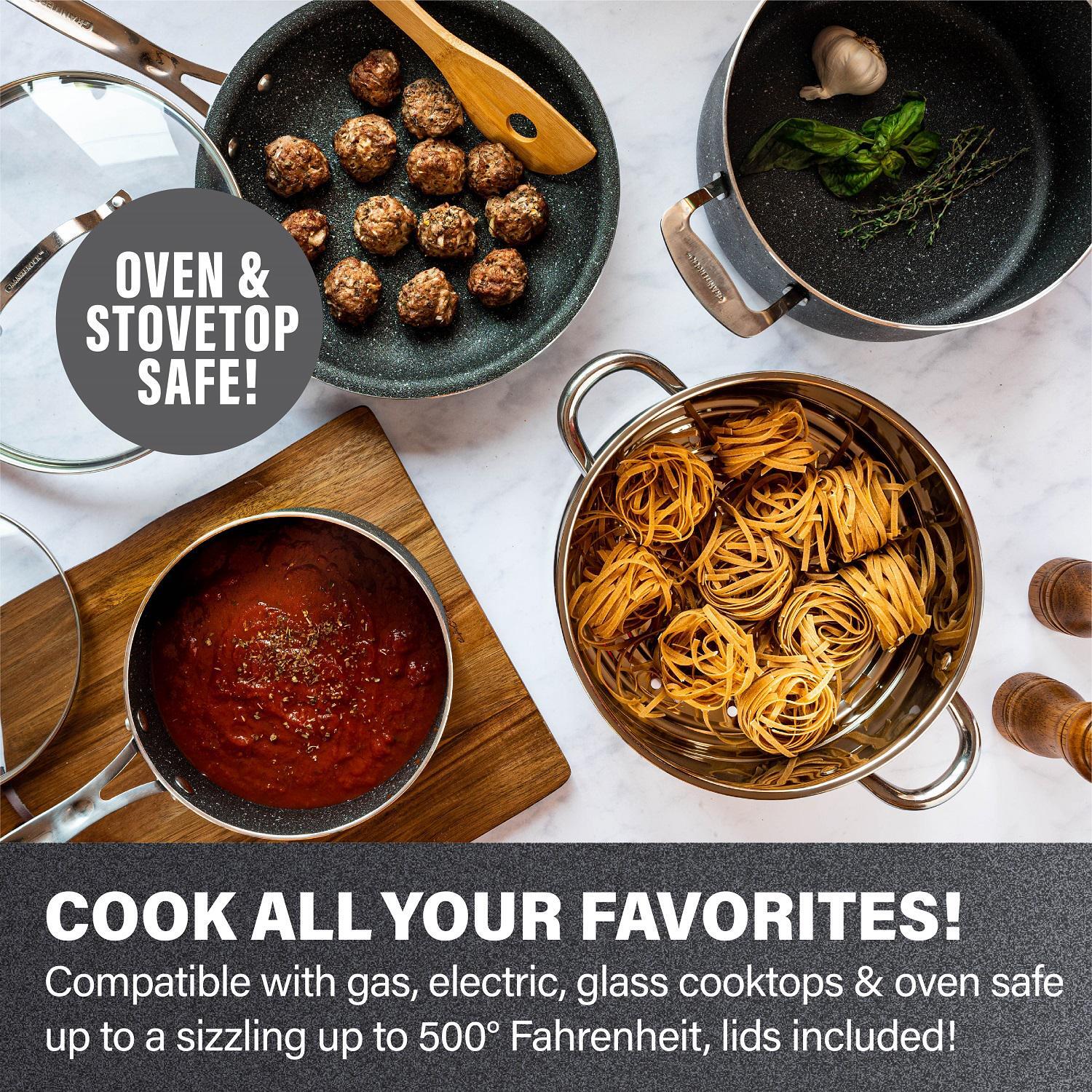 Pots and Pans Set 20-Piece Cookware Bakeware Nonstick Frying Saucepan Stock Pot