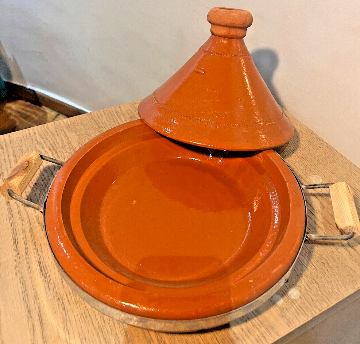 Handmade moroccan tagine for cooking & serving 20 *28 cm