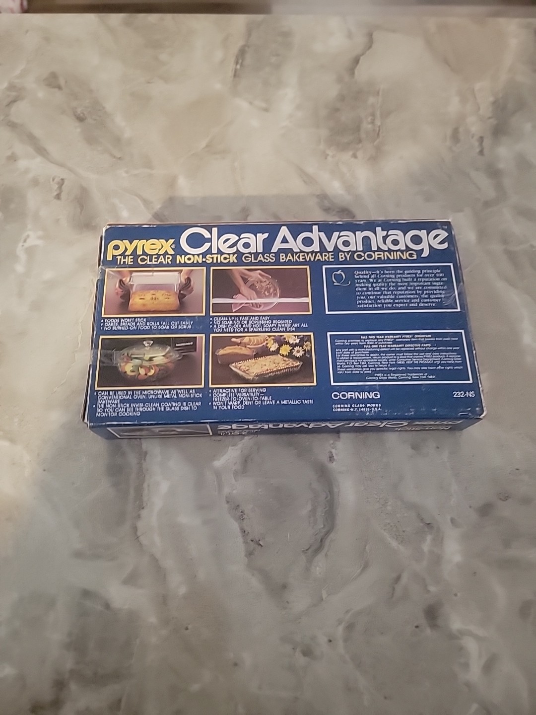 Pyrex Clear Advantage Non-Stick Glass 2Qt Baking Dish 15″ x 9-3/4″ New