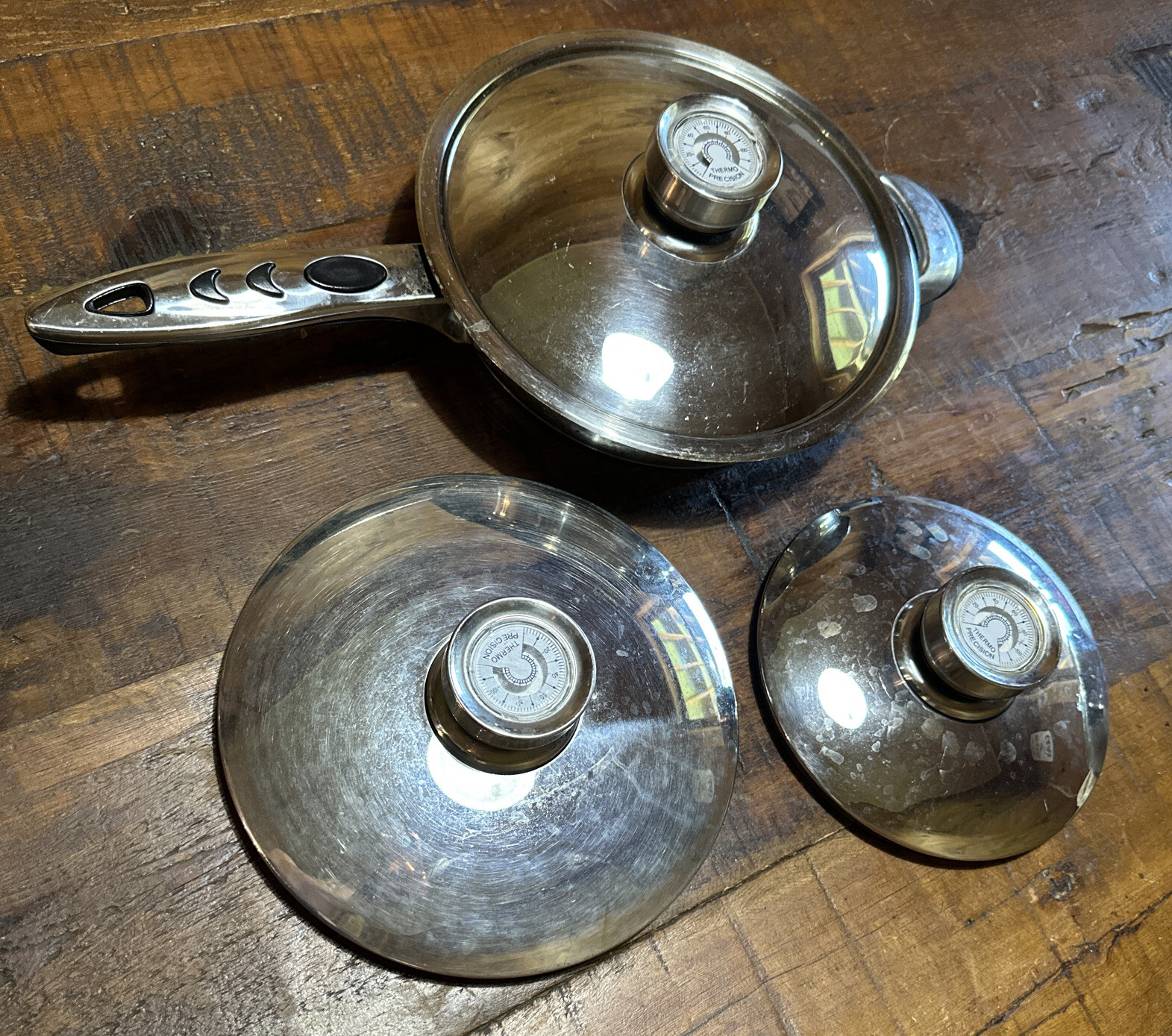 Waterless Stainless Cookware Maxam 4 piece 9-Ply Stainless Steel Set