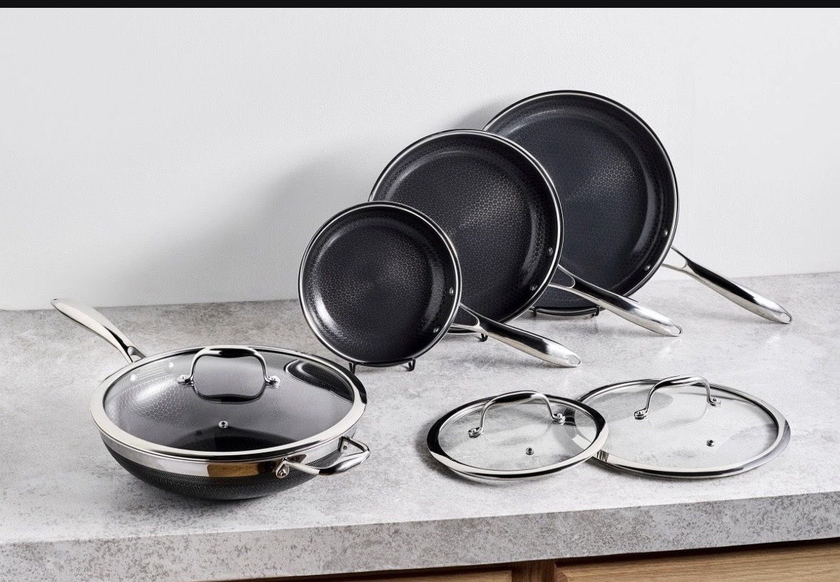 HEXCLAD 6 PIECE FRYING PAN SET