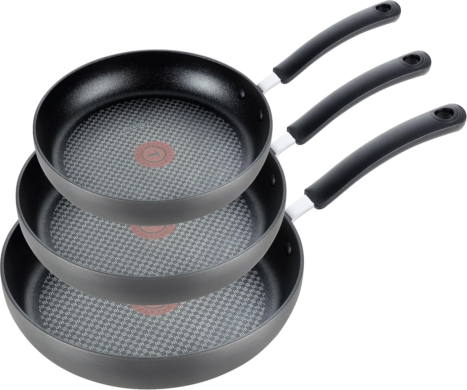 Ultimate Hard Anodized Nonstick Fry Pan Set 3 Piece: 8, 10.25, & 12 Inch, Oven